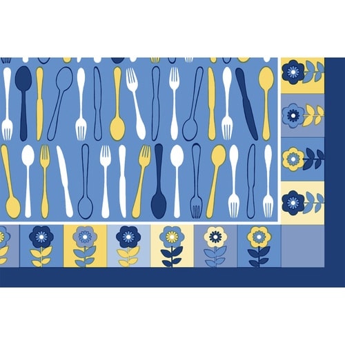 テーブルクロス 120×150cm ブルー