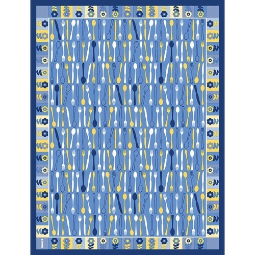 テーブルクロス 120×150cm ブルー