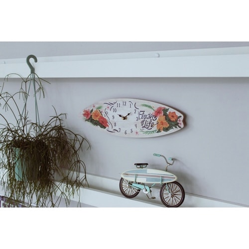 置き時計 アナログ おしゃれ サーフボードクロック