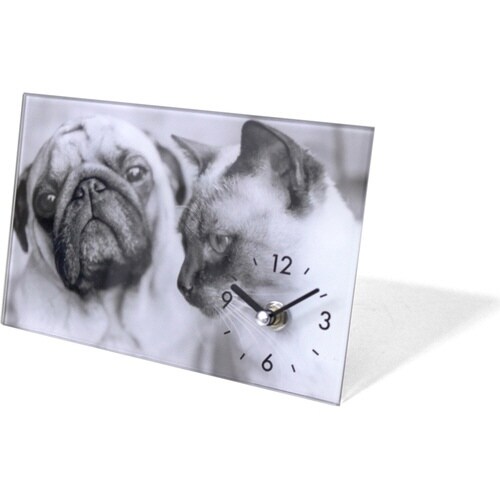 置き時計 ガラスアートピクチャー