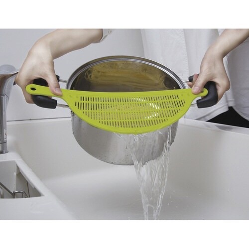 ポットドレイナー 湯切り 水切り グリーン