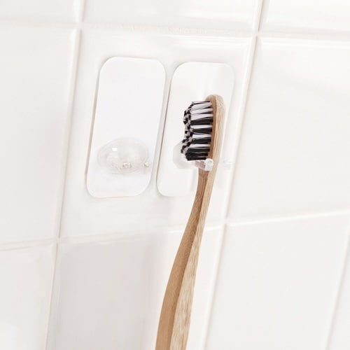 ハブラシホルダー 2個組 オテル ホワイト 吸着
