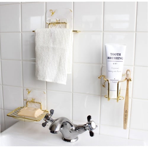 タオルバーオテル マーブル タオルハンガー 吸着