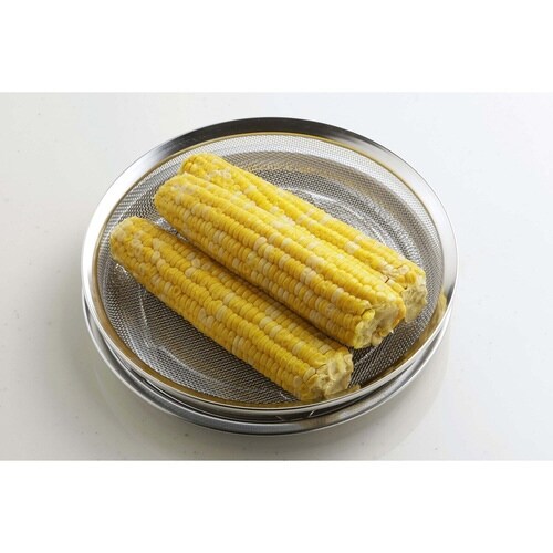 ザル&トレー2点セット25cm 浅型 ステンレス製