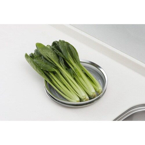 ザル&トレー2点セット25cm 浅型 ステンレス製