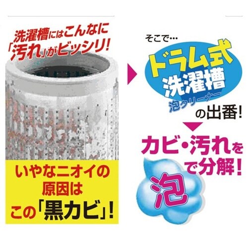 洗濯槽 クリーナー ドラム式 泡 洗浄剤 除菌