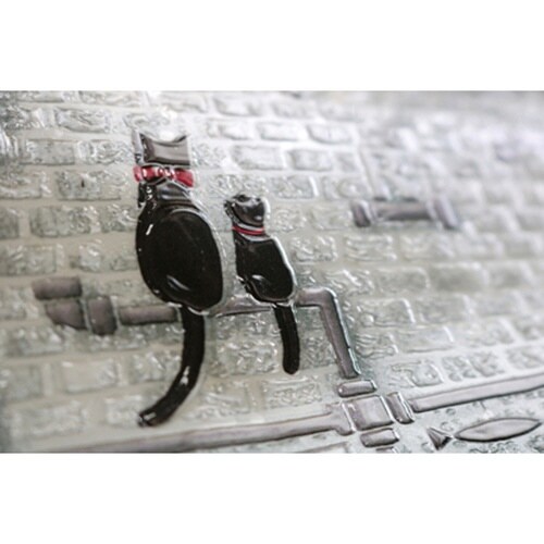デコタイルシール 猫 25cm×100cm