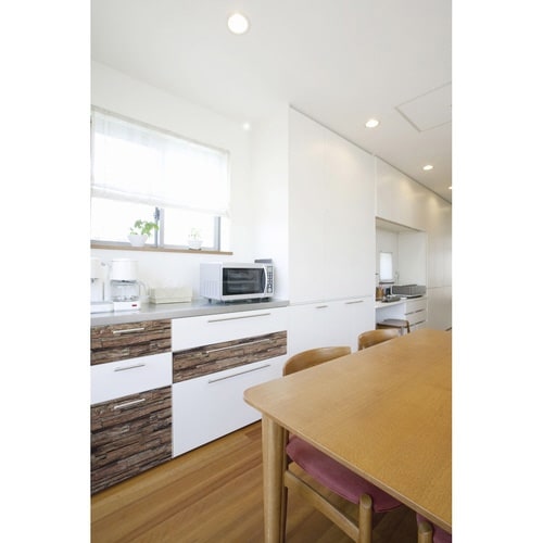 デコタイルシール 組み木 25cm×100cm