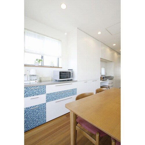 デコタイルシール モザイクタイル ブルー