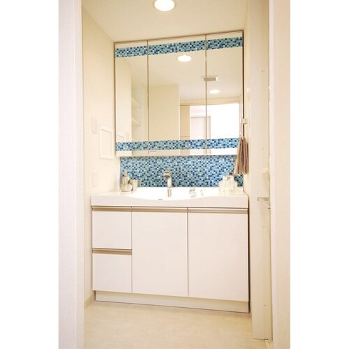 デコタイルシール モザイクタイル ブルー