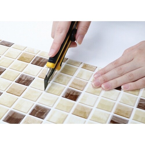 デコタイルシール ガラスタイル ブラウン