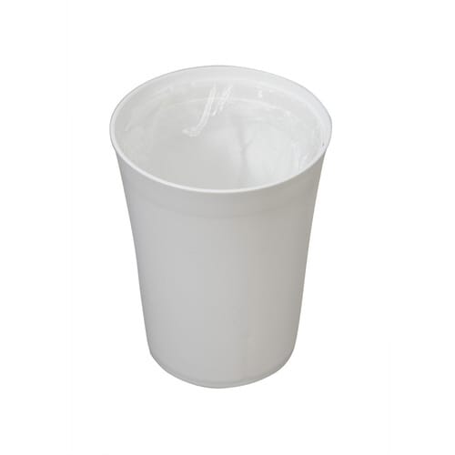 ゴミ箱 1.8L 丸型 ふた付き ホワイト