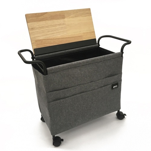 サイドワゴン グーテ キャスター付 木天板 グレー