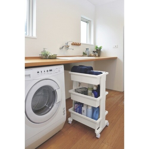 キッチンワゴン モバイルワゴン ミニ ホワイト