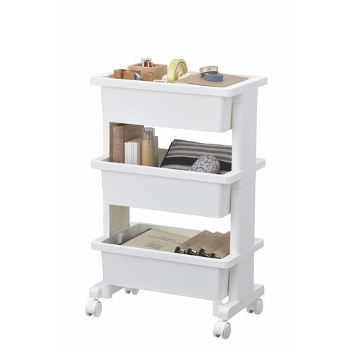 キッチンワゴン モバイルワゴン ミニ ホワイト
