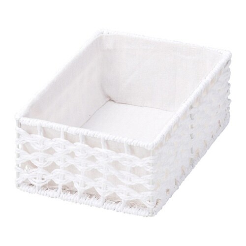 カラーボックス 浅型 ハーフ 横置き ホワイト