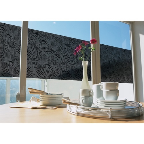 窓 飾り 窓デコ 45cmx90cm ブラック