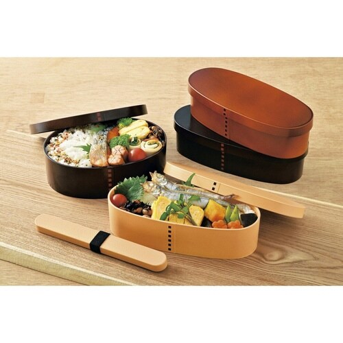 弁当箱 曲げわっぱ 抗菌 1段 ダークブラウン