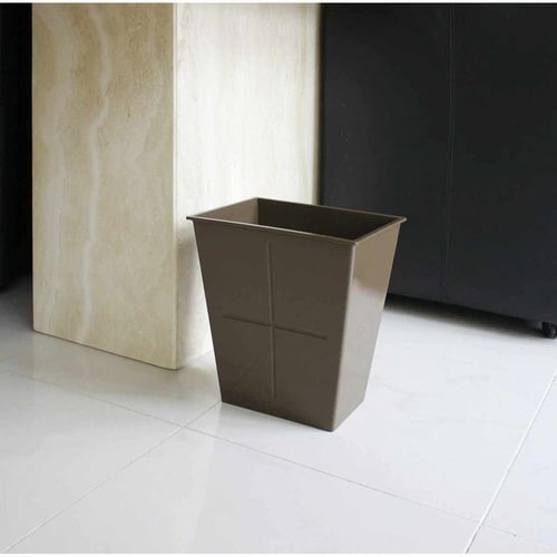 ゴミ箱 6L フタなし ブラウン