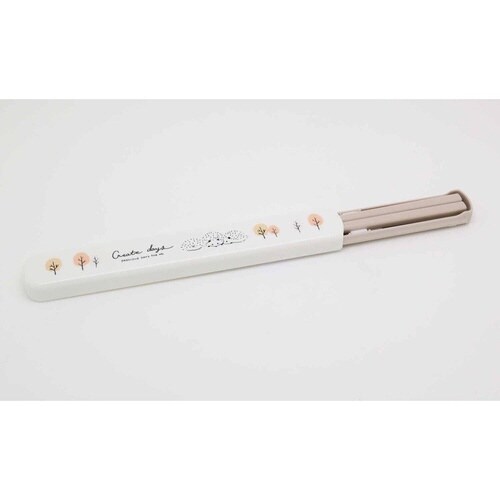 箸箱セット スライド 抗菌 箸 19.5cm