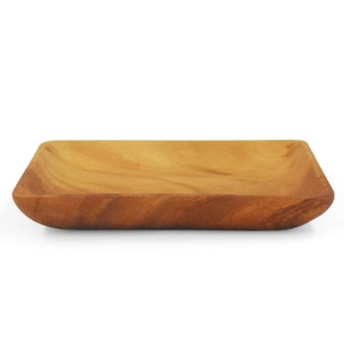 プレート 17.5cm M スクエア アカシア製