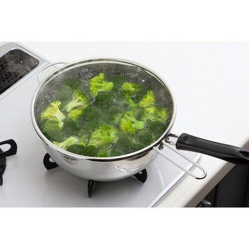 ザル 深型 24cm ゆであげに便利でごザル