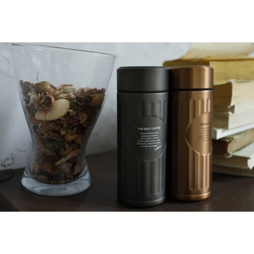 水筒 420ml 抗菌 カフア カッパー