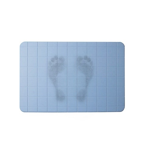 &NE バスマット 珪藻土 Lattice ブルー
