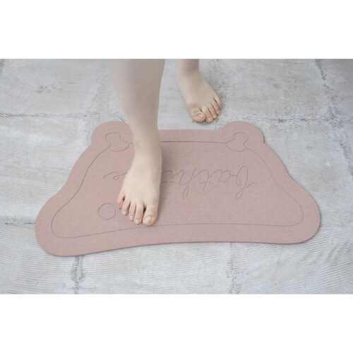 &NE バスマット 珪藻土 ピンク