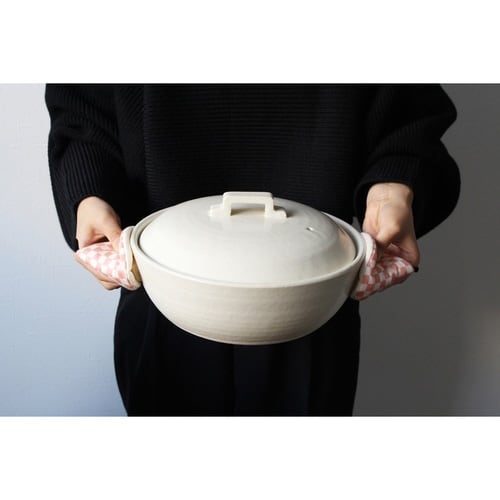 &NE 鍋つかみ 三角 市松 市松ピンク