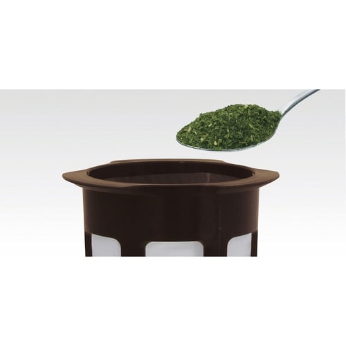 ピッチャー 1.1L 茶こし付き ブラウン