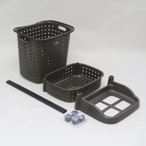 ランドリーバスケット レクエア ダークブラウン