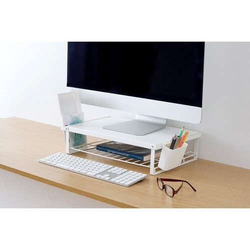 レンジ上ラック 幅46cm 2段式 マットホワイト