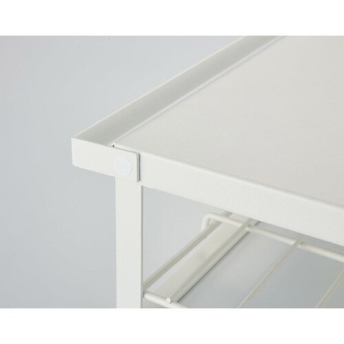 レンジ上ラック 幅46cm 2段式 マットホワイト