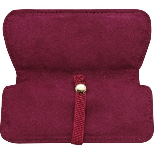 スリムメガネケース カルモ スエード調 ピンク