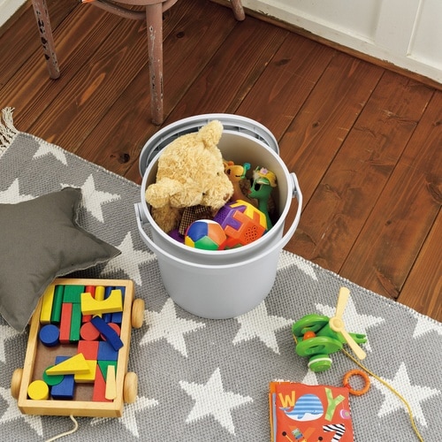 バケツ ふた付き フェルマー 15L ライトグレー