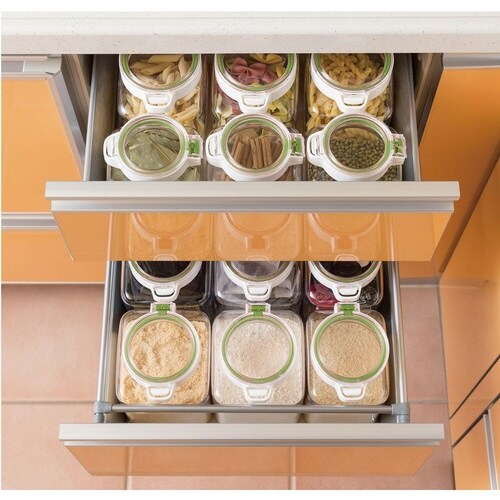 保存容器 密閉 1.6L キーポット 角型