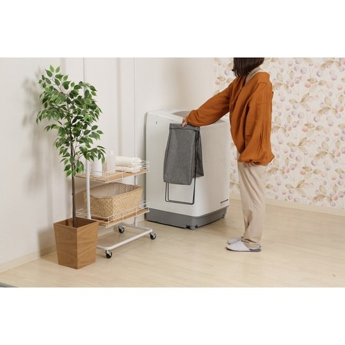 ランドリーバスケット 縦型 グレー