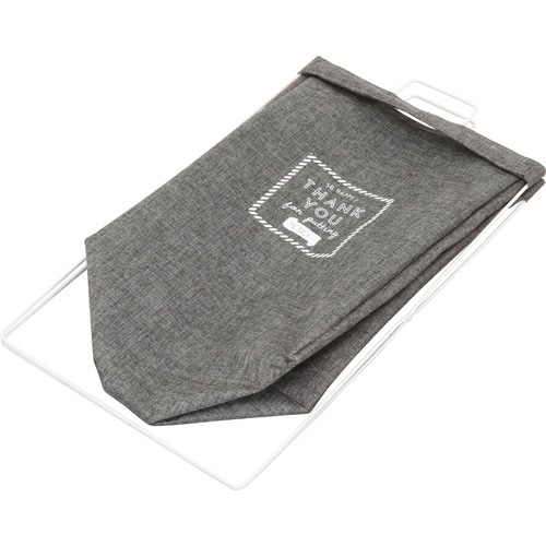 ランドリーボックス 横型取手付 グレー