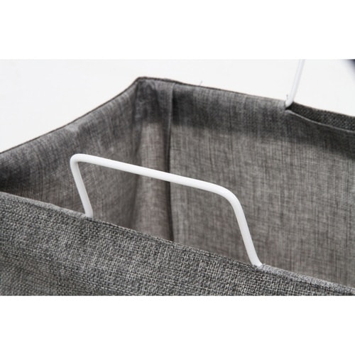 ランドリーボックス 横型取手付 グレー