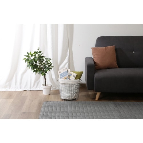 ランドリーバスケット ラウンド S シルバー