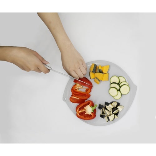 丸型まな板 抗菌 atomico グレー