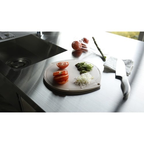 丸型まな板 抗菌 atomico グレー