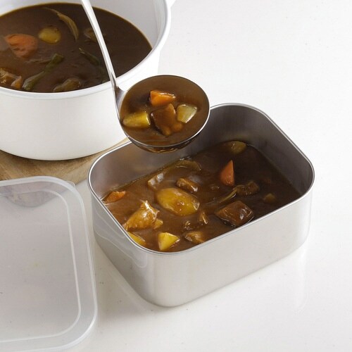 保存容器 深からい角バット フタ付き 大