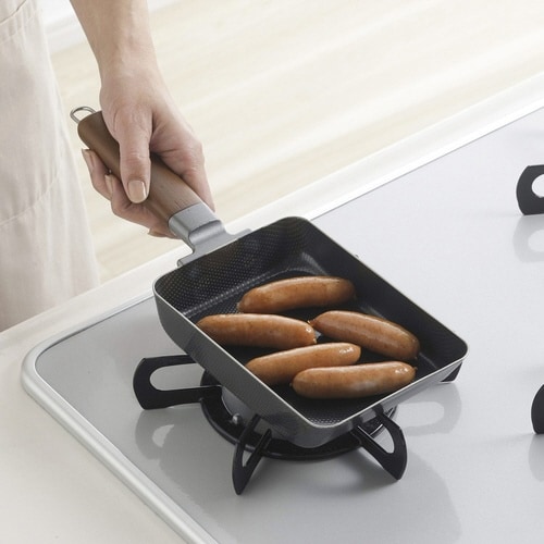 玉子焼き器 中 IH対応 鉄製 両面エンボス加工