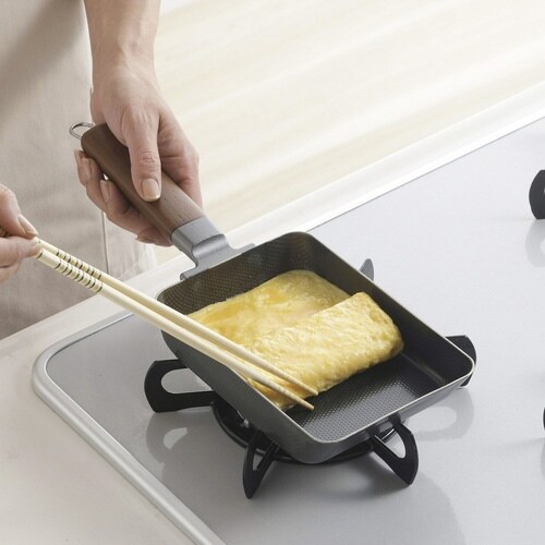 玉子焼き器 中 IH対応 鉄製 両面エンボス加工