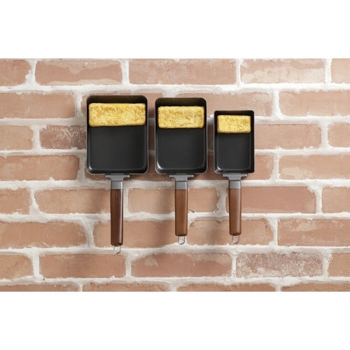 玉子焼き器 中 IH対応 鉄製 両面エンボス加工