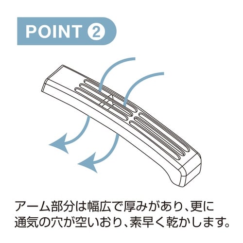 ハンガー トレーナースライドハンガー グレー