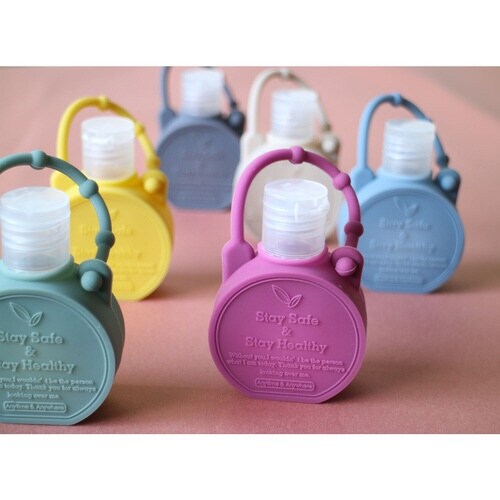 除菌ジェルボトル 30ml ラウンド型 グリーン