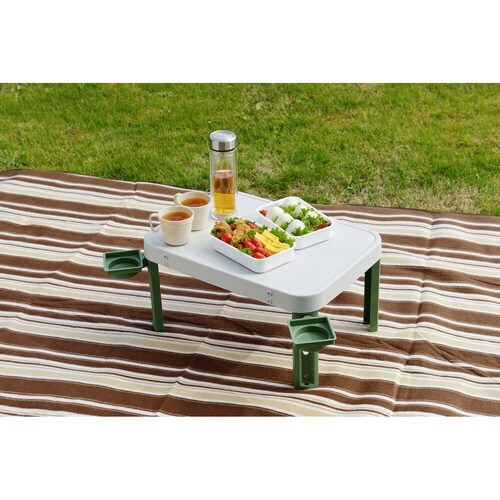 レジャーテーブル コップスタンド付 コンパクト
